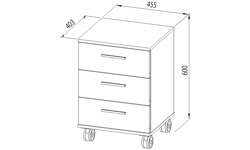 Zásuvkový kontejner - OPTIMAL 24 rozměry